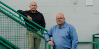 Jason Allaire and Robert Jalette of the Rhode Island Sheriff’s office