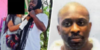 Rastafarian Damon Landor before and after having his dreadlocks shaved off